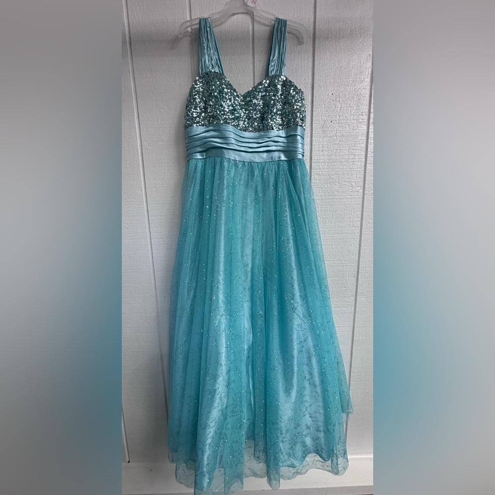 Deb Sequined Prom Dress